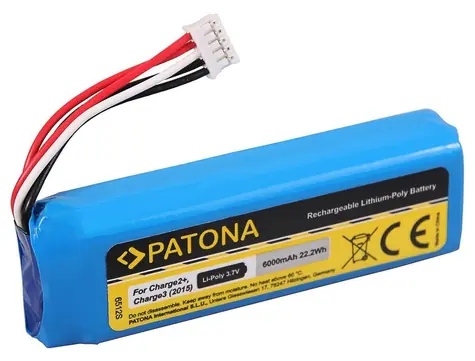 Bateria PATONA do głośnika JBL Charge 2+ 6000mAh / 3,7V / Li POL / MLP912995-2P
