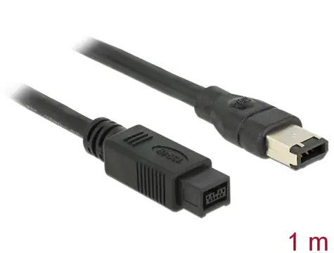 DeLock Kabel FireWire FW400 6Pin - FW800 9Pin St/St 1,00 m