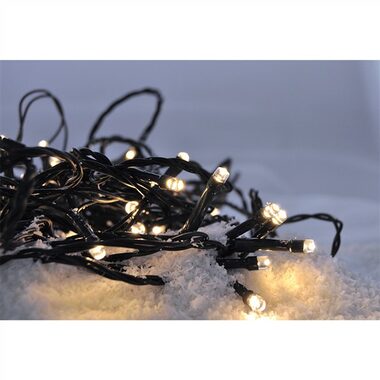 Solight 1V06-WW Łańcuch świąteczny LED zewnętrzny / 200 LED / 10m / kabel 5m / 8 funkcji / IP44 / ciepła biel