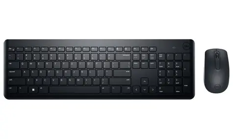 DELL KM3322W CZ/SK czarny / Bezprzewodowy zestaw klawiatury i myszy / Układ CZ/SK / Adapter USB 2,4 GHz / 1000 DPI