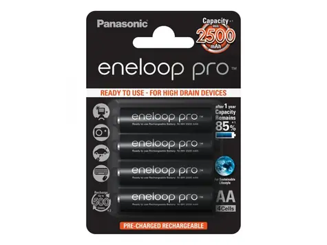 Akumulator Panasonic Eneloop Pro AA 2500 mAh / Ni-MH / 4 szt. / blister