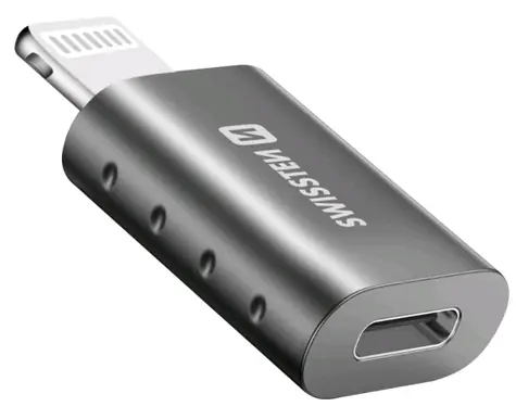 Adapter Swissten Lightning M na USB-C F