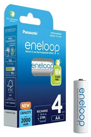 Panasonic Eneloop Akumulator AA 2000 mAh 4 szt. / Ni-MH / blister