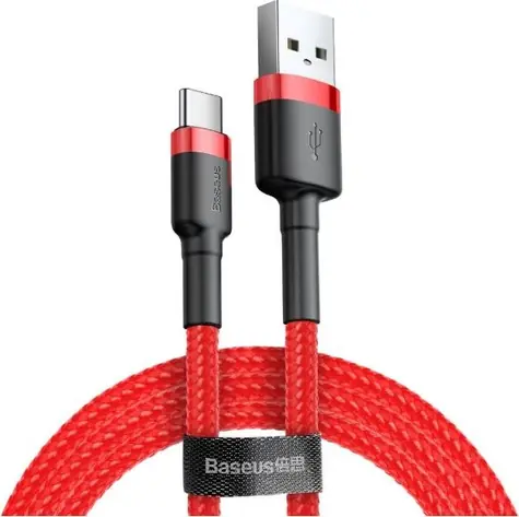Baseus CATKLF-A09 Kabel USB-A (M) - USB-C (M) 0,5 m czerwony