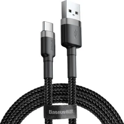 Baseus CATKLF-AG1 Kabel USB-A (M) - USB-C (M) 0,5 m czarny