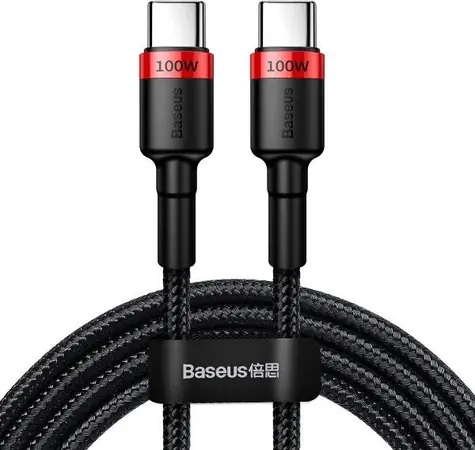 Baseus CATKLF-AL91 Kabel USB-C (M) - USB-C (M) 2 m czarny / PD 2.0 / 100W