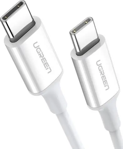 Kabel Ugreen US264 USB-C (M) - USB-C (M) 1,5 m biały / 60 W