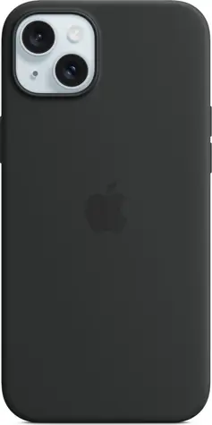 Apple Silikonowe etui z MagSafe do iPhone'a 15 PLUS czarne / posprzedażowe