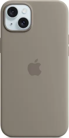 Silikonowe etui Apple z MagSafe do iPhone'a 15 PLUS w kolorze gliny