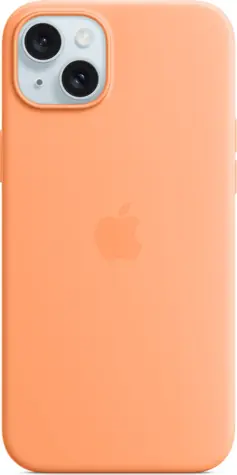 Apple Silikonowe etui z MagSafe do iPhone'a 15 PLUS sorbet pomarańczowe