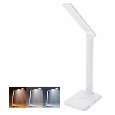 Solight WO64-W Lampa stołowa LED biała / ściemnialna / 10W / 490lm