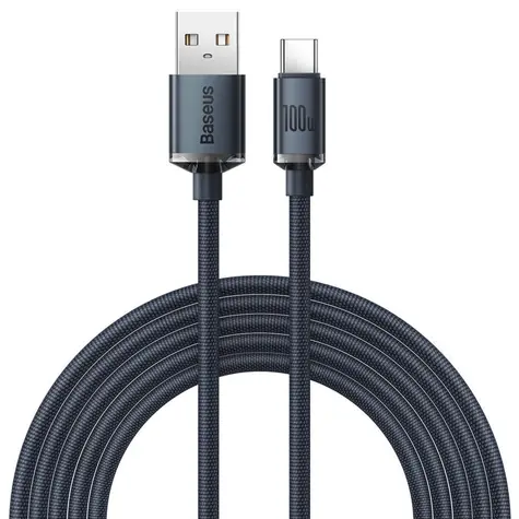 Baseus CAJY000501 Kabel USB-A (M) - USB-C (M) 2 m czarny / 100W