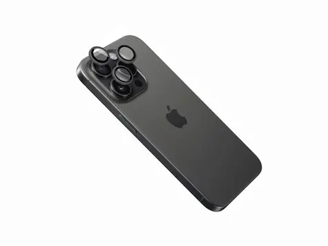 FIXED Szkło aparatu Szkło ochronne obiektywu aparatu do Apple iPhone 15 Pro/ 15 Pro Max w kolorze gwiezdnej szarości