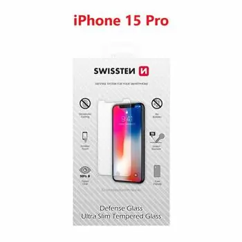 Swissten Ochronne szkło hartowane RE 2.5D do Apple iPhone 15 Pro