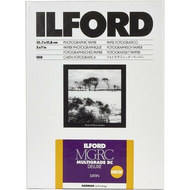 Ilford MG RC DL 25M (12,7 x 17,8 cm) / 100 ark. / papier fotograficzny czarno-biały / satyna