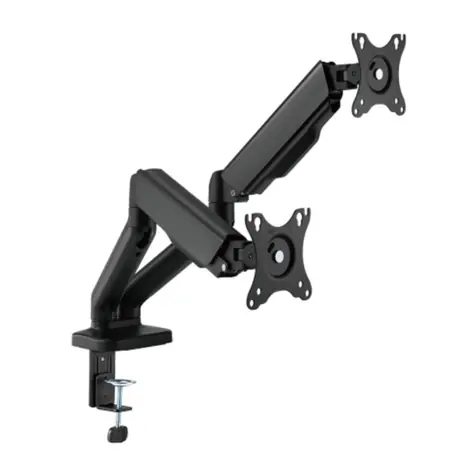 Brateck LDT46-C024E / Uchwyt do monitora / dwa ramiona / nośność 2x 9 kg / VESA 75 i 100