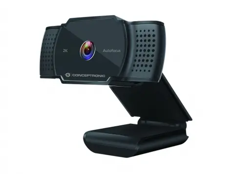 Conceptronic AMDIS02B czarna / kamera internetowa / 2K / 2592x1944@30fps / kąt widzenia 72° / USB 2.0 / 1,5m