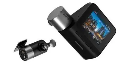 70mai Dash Cam Pro PLUS + zestaw tylnej kamery RC06 czarny / 2" LCD / 2592x1944 / WDR / 500 mAh / tryb parkowania