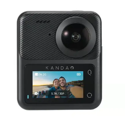 Kandao QooCam 3 Travel Combo / Kamera akcji / 360° / 5,7K / 62MP / IP68 / Wi-Fi / BT / microSD / 1600mAh