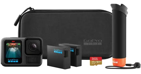Bazar - GoPro HERO 13 Black Bundle / kamera sportowa / 5.3K/60fps / 27Mpix / stabilizacja obrazu / USB-C & Wi-Fi & BT / bazar