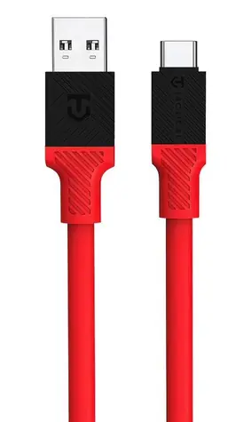 Cable Tactical Fat Man USB-A/USB-C 1m czerwony