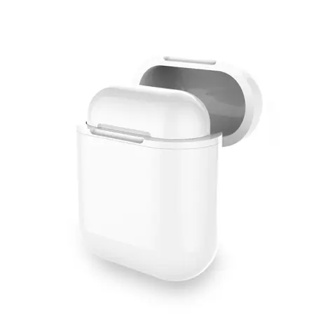 Adapter bezprzewodowego etui ładującego LAB.C AirPods do bezprzewodowego ładowania słuchawek Apple AirPods, biały 