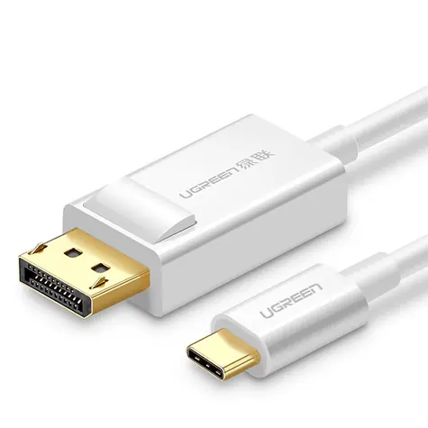 Ugreen MM139 Kabel USB-C (M) - DisplayPort (M) 1,5m biały / 4K