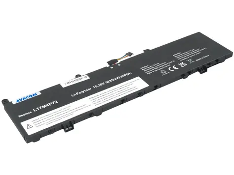 Bateria zapasowa Avacom do Lenovo ThinkPad P1 Gen.1 i Gen2 / Li- POL / 15,36 V / 5235 mAh / 80 Wh