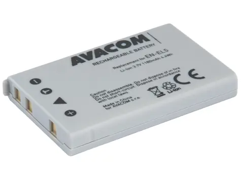 Avacom Zapasowy akumulator Nikon EN-EL5 / Li- ION / 3,7 V / 1180 mAh / 4,4 Wh