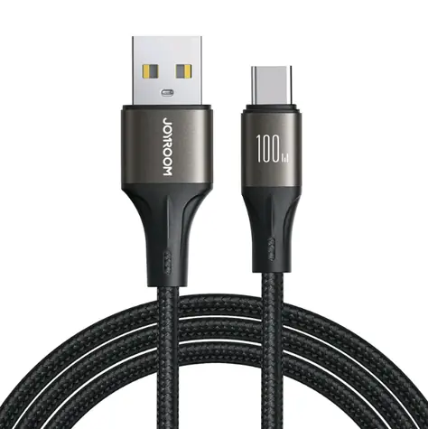 Joyroom SA25-AC6 Kabel ładujący USB-A (M) - USB-C (M) 100 W 1,2 m czarny