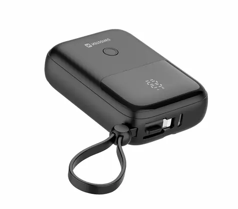 Swissten 22013931 10000mAh czarny / Power Bank / 22,5W / USB-C i Lightning
