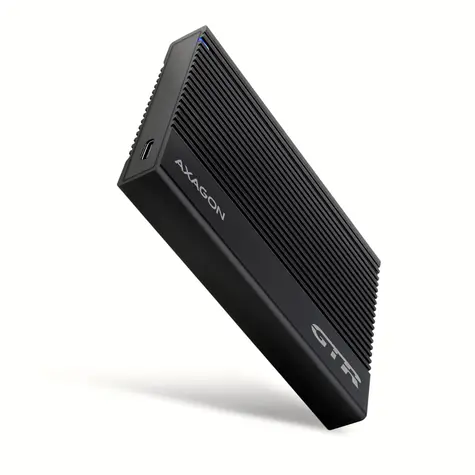 Axagon EE25-GTR, USB-C 10Gbps - Obudowa żebrowana SATA 6G 2,5" czarna