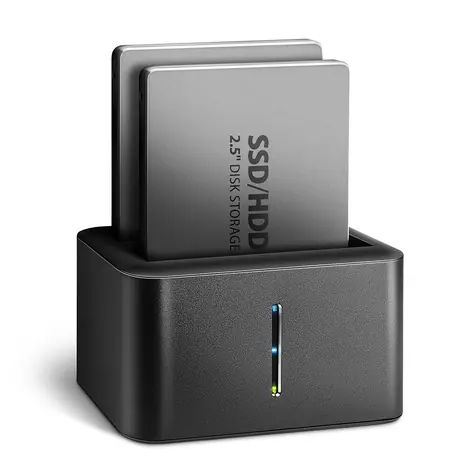 Axagon ADSA-D25, USB 5Gbps - Stacja dokująca 2x SATA 6G 2,5" SSD/HDD CLONE MINI