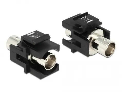 Adapter DeLock BNC (F) - BNC (F) czarny