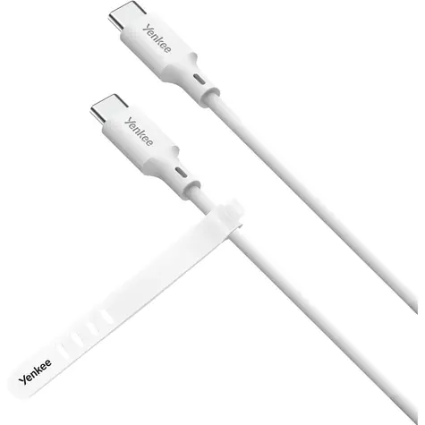 Kabel YENKEE YCU C115 WH SILIC USB-C (M) - USB-C (M) 1,5 m biały / 60 W