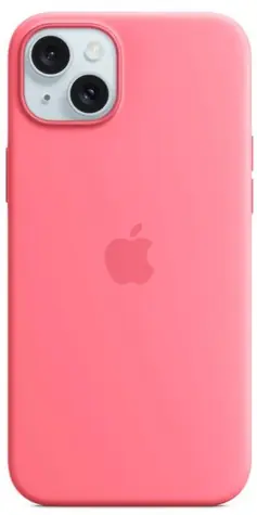 Silikonowe etui Apple z MagSafe do iPhone'a 15 PLUS w kolorze różowym