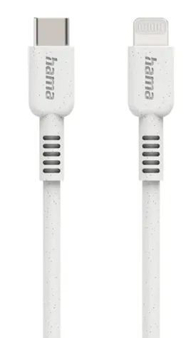 HAMA 187284 Kabel Eco MFi USB-C 2.0 (M) - Lightning (M) 1,0m biały