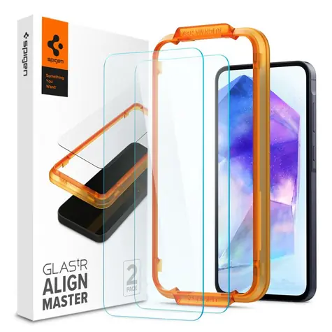 Spigen Glass tR AlignMaster 2 Pack szkła ochronne do Samsung Galaxy A55 2 szt 