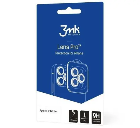 Ochrona aparatu 3mk Lens Pro do Apple iPhone 15 Pro Max Graphite