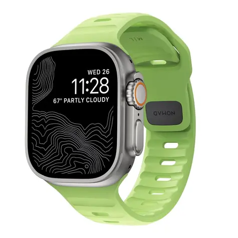 Pasek Nomad Sport Strap Glow 2.0 do Apple Watch Ultra 49 i 45 i 44 i 42 mm zielony