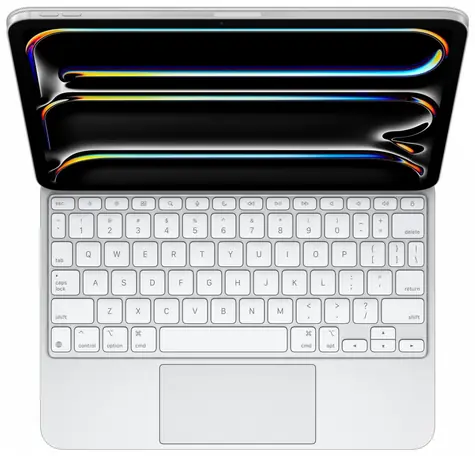 Klawiatura Apple Magic do iPada Pro 11" (M4), kolor amerykański, biała / etui z klawiaturą / układ amerykański
