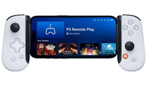 Kontroler do gier mobilnych Backbone One PlayStation Edition na USB-C biały / Kontroler gier do telefonów komórkowych