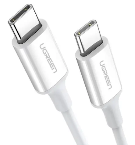 Ugreen US264 Kabel ładujący USB-C (M) - USB-C (M) 2 m biały / QC4.0