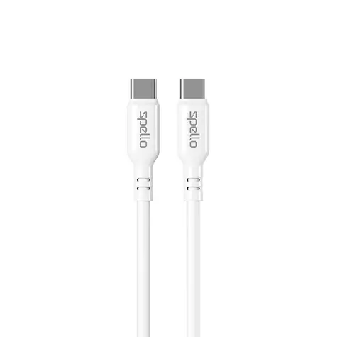 Kabel Spello USB-C na USB-C 1m biały