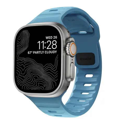 Pasek sportowy Nomad (ML) do Apple Watch Series 42/44/45/49 mm, niebieski