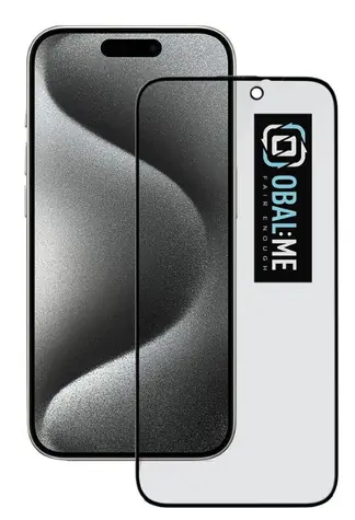Obal:Me Privacy 5D Szkło hartowane do Apple iPhone 15 Pro czarne