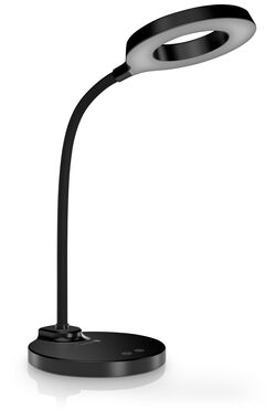 Connect IT GLOW czarna / Lampa stołowa LED / 400 lm / 3 temperatury barwowe