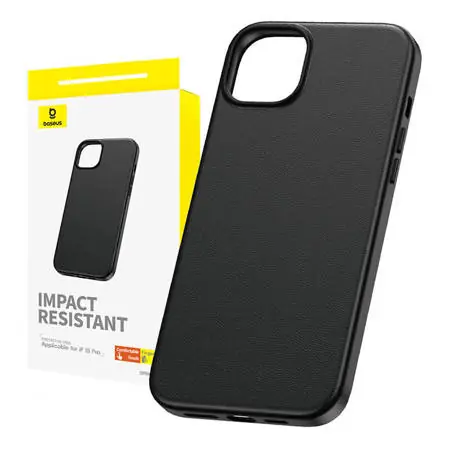 Baseus P60157304113-01 Fauxther Case do Apple iPhone 15 Pro Czarny