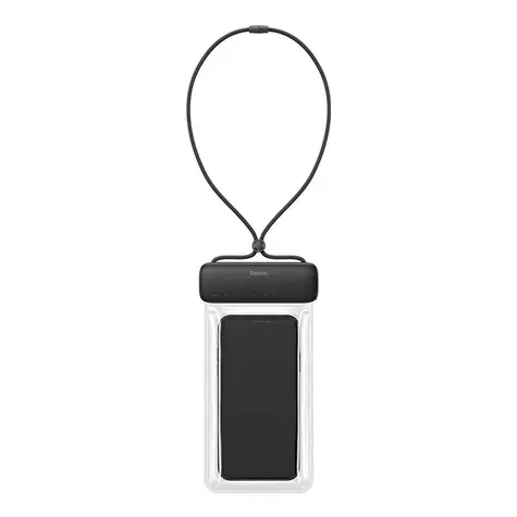Baseus P60263700113-00 Uniwersalne wodoodporne etui na telefon czarne / do 7,2" / IPX8