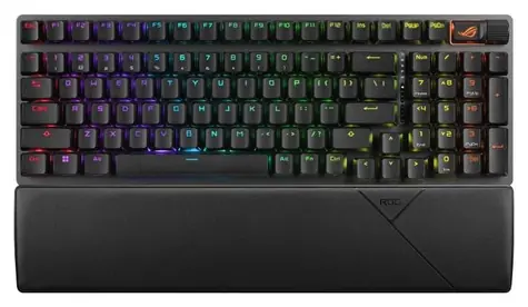 Asus ROG STRIX SCOPE II 96 WL Czarny / Klawiatura do gier / Mechaniczna / Bezprzewodowa / Przełączniki ROG NX Snow / US